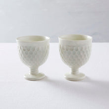 画像をギャラリービューアに読み込む, 阿部春弥 白磁しのぎ亀甲ゴブレット