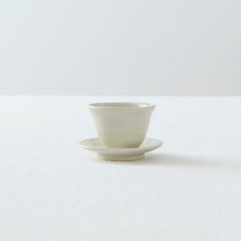 画像をギャラリービューアに読み込む, 北井里佳 白土茶杯+茶托