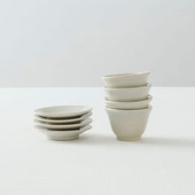 画像をギャラリービューアに読み込む, 北井里佳 白土茶杯+茶托