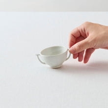 画像をギャラリービューアに読み込む, タナカシゲオ 白瓷耳坏(約20ml)