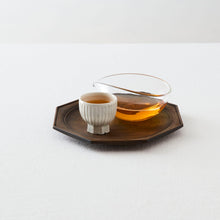 画像をギャラリービューアに読み込む, タナカシゲオ 白瓷高台面取鎬坏(約20ml)