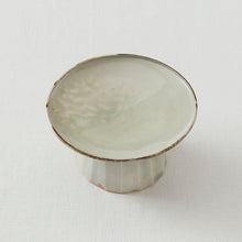 画像をギャラリービューアに読み込む, 光藤佐 白磁面取高坏5.5寸