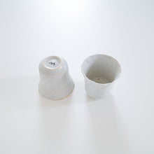 画像をギャラリービューアに読み込む, 安齋新・厚子 白磁ねじり杯