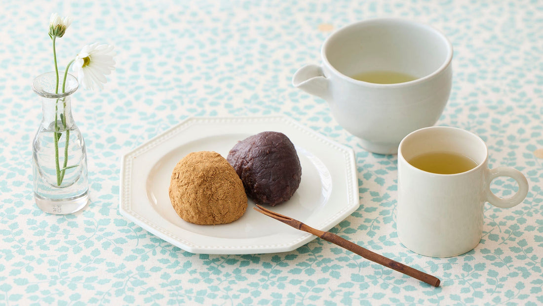 春のレシピ。牡丹餅と「058 はるみどり」でほっこり優しいお茶時間