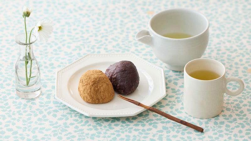 春のレシピ。牡丹餅と「058 はるみどり」でほっこり優しいお茶時間