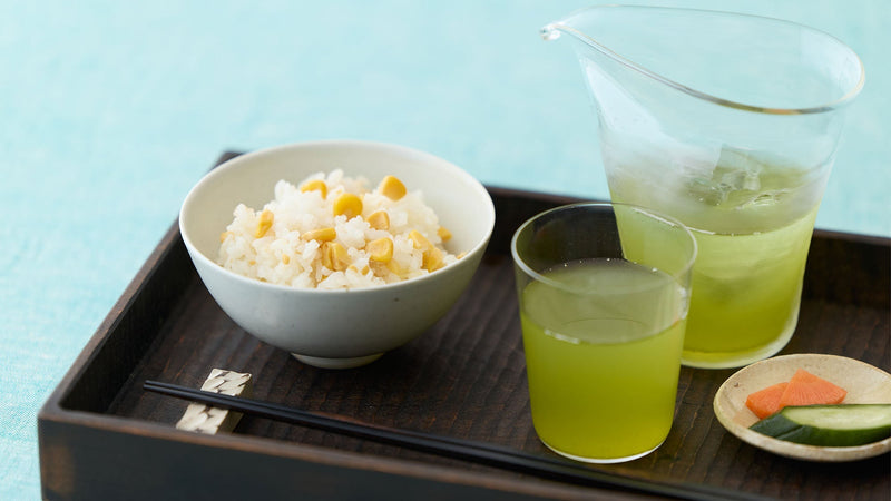 新茶の旨みを味わう。「茂2号」ととうもろこしご飯のレシピ