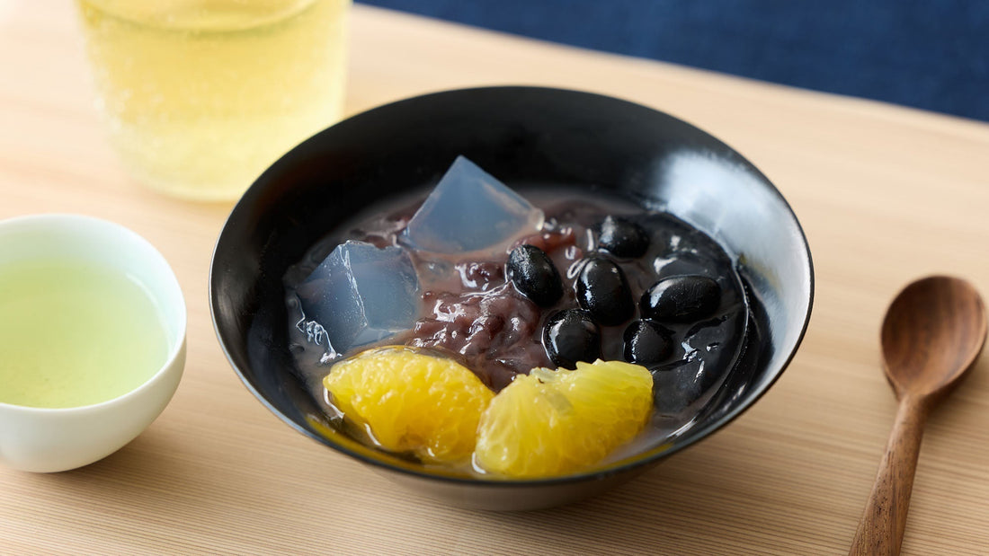 夏の疲れを癒す。「068 おくみどり 本山」とあんみつのペアリングレシピ