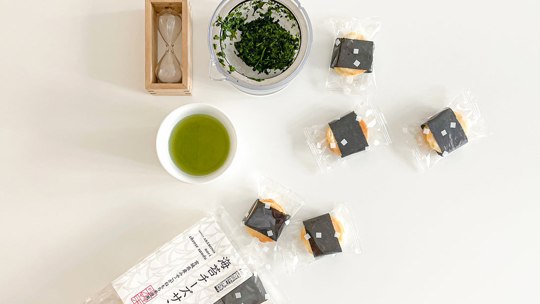 【お菓子とお茶】だまされたと思って食べてほしい。銀座あけぼの「海苔チーズサンド」と「048 鳳春」