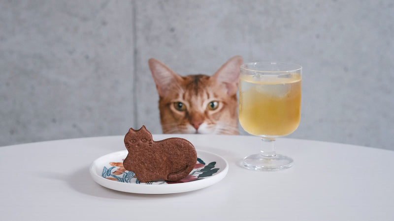 お菓子とお茶(と猫)｜猫好きによる猫好きのためのお菓子。Fairycake Fair「My favorite Mint chocolate Cookie」と「034 ゆたかみどり」