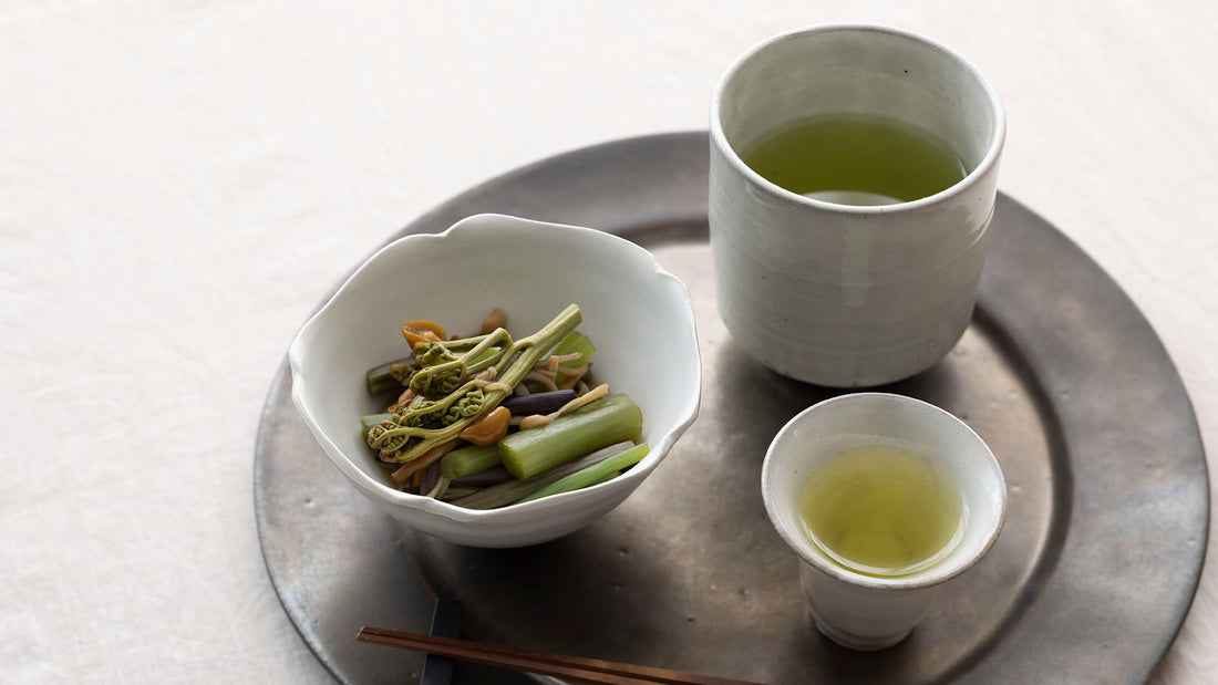 春の味覚。山菜のおひたしと味わう『044 うじみどり』レシピ