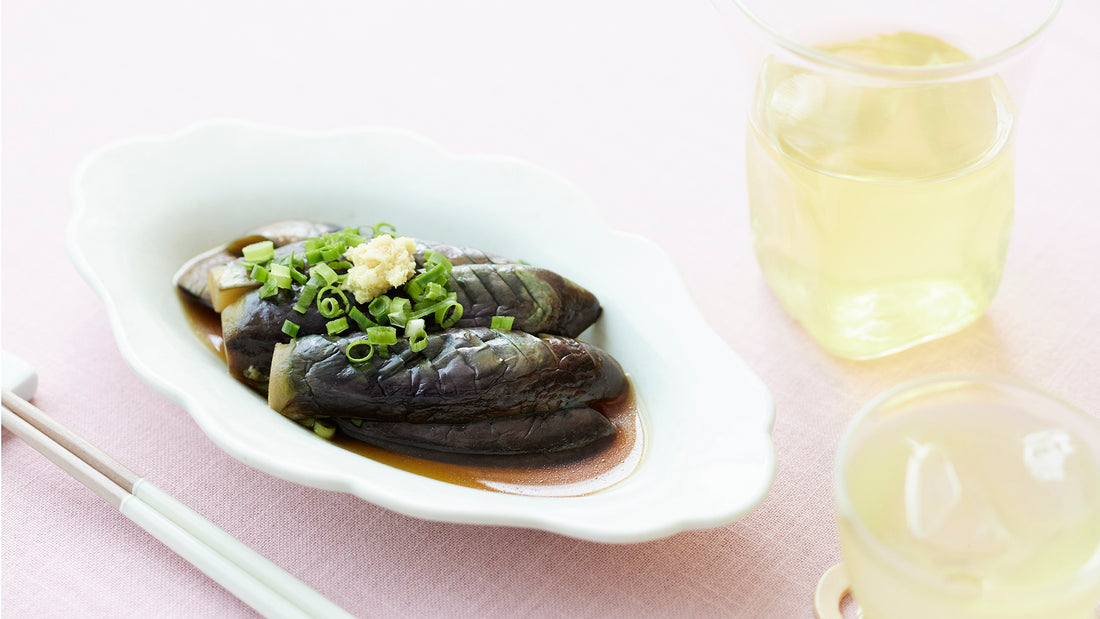 出汁が滲みた茄子の揚げ浸しと香り高い『017 藤枝かおり』レシピ