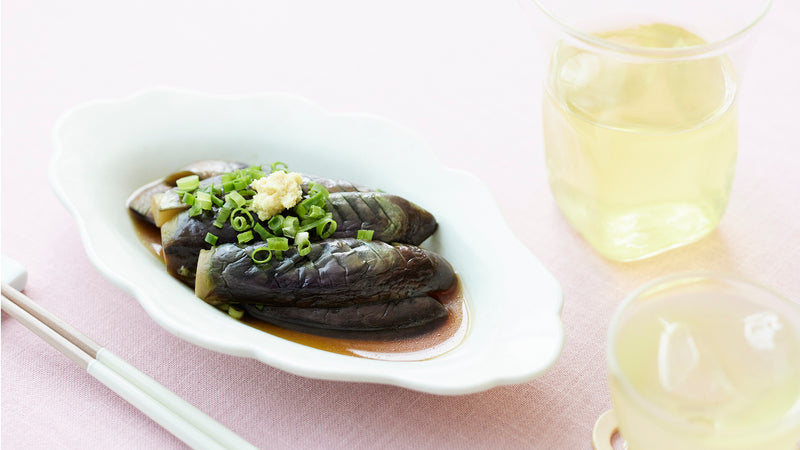 出汁が滲みた茄子の揚げ浸しと香り高い『017 藤枝かおり』レシピ