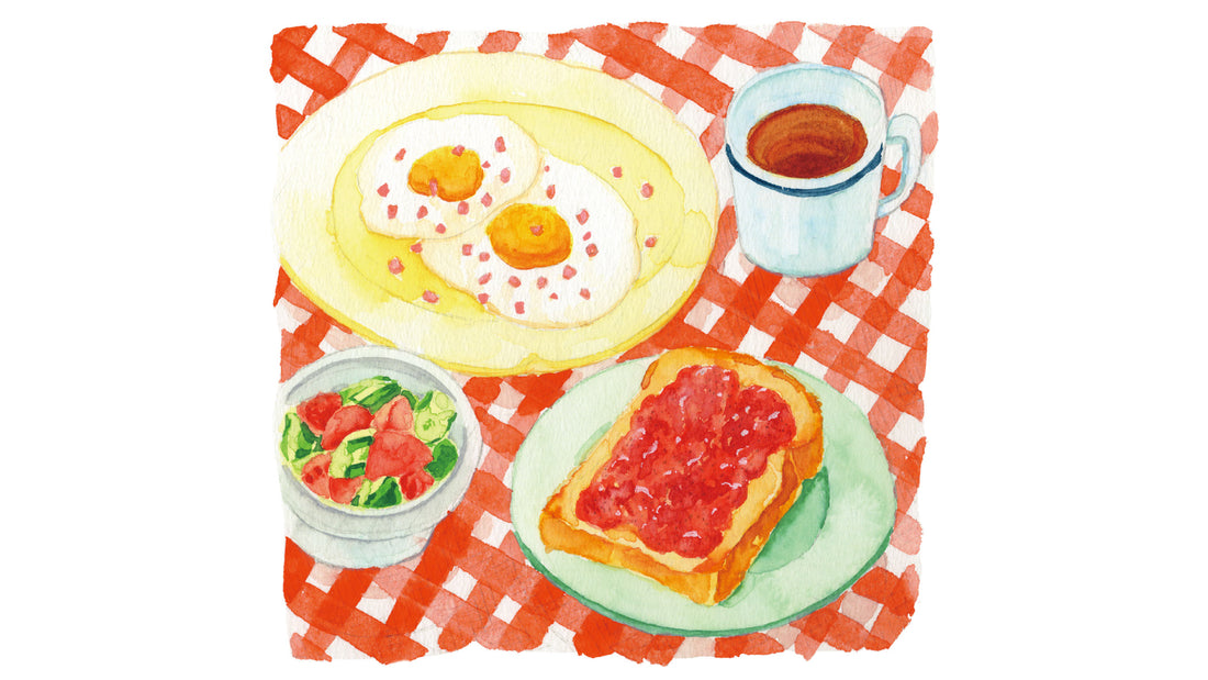 〈 あの人の朝ごはん 〉022 山型食パンとハムエッグ − ライター・山脇麻生