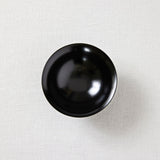 後藤睦 葉反鉢4.5寸黒漆 5