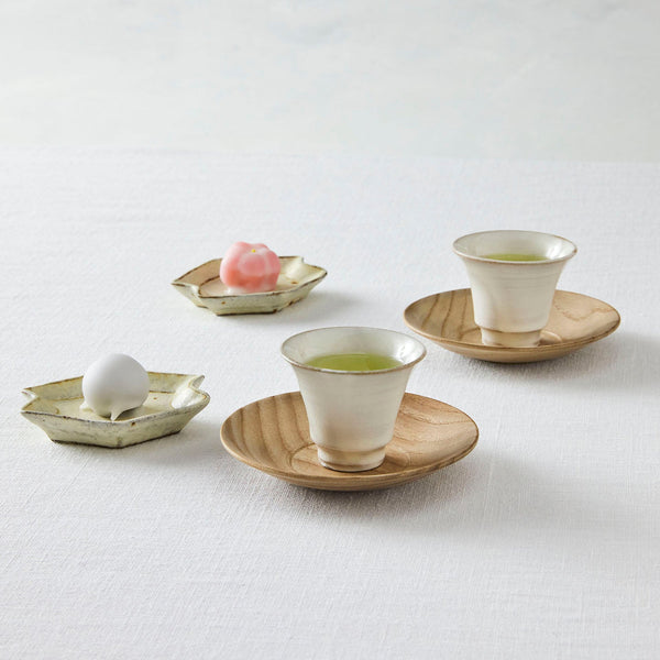 荒賀文成 粉引き茶杯