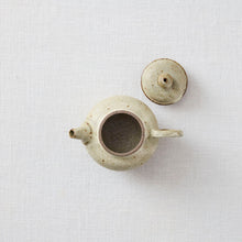 画像をギャラリービューアに読み込む, 天野千香 ヒビ粉引後手急須 茶壺
