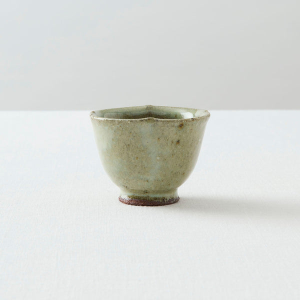 酒匂ふみ 灰白花湯呑