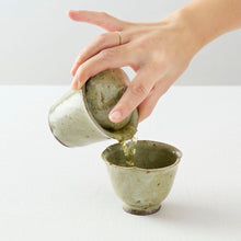 画像をギャラリービューアに読み込む, 酒匂ふみ 灰白花湯呑

