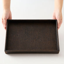 画像をギャラリービューアに読み込む, 堀宏治 深四角盆
