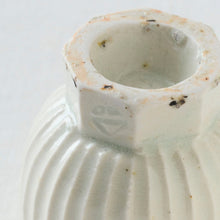 画像をギャラリービューアに読み込む, タナカシゲオ 白瓷高台面取鎬坏（約20ml）
