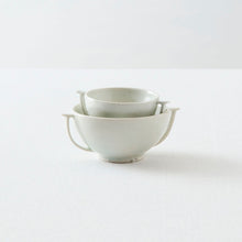 画像をギャラリービューアに読み込む, タナカシゲオ 白瓷耳盃（約50ml）

