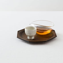 画像をギャラリービューアに読み込む, タナカシゲオ 白瓷高台面取鎬坏（約20ml）
