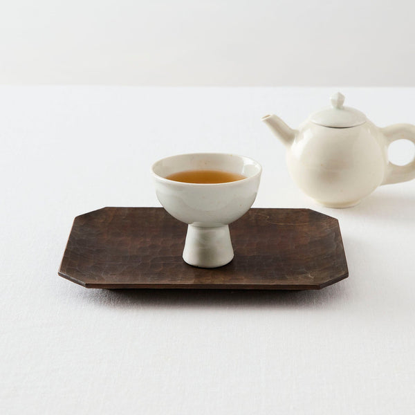 タナカシゲオ 白瓷高杯