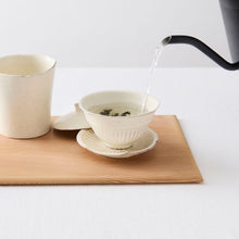 画像をギャラリービューアに読み込む, 後藤義国 縞蓋碗と縞受皿のセット
