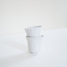 画像をギャラリービューアに読み込む, 安齋新・厚子 白磁ねじり杯
