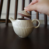 後藤義国 縞茶壺 16